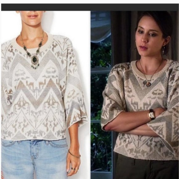 Free people deals aztec sweater